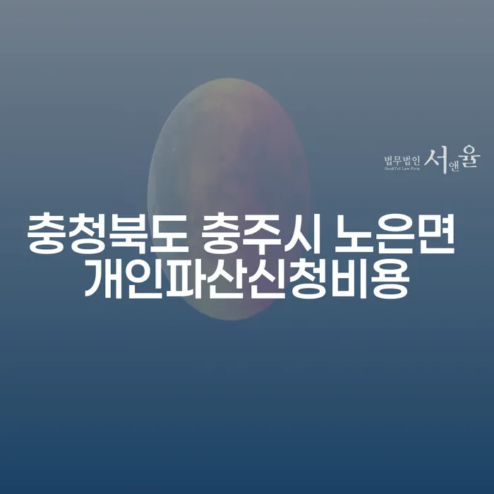 충청북도 충주시 노은면에서 개인파산 신청 시 비용은 어떻게 될까요?